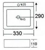 CB-4032B-WT Dimension Drawing